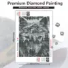 HUACAN Diamond Painting Kit – Monochrome Wolf HUACAN Diamond Painting Kit – Monochrome Wolf – photo 3