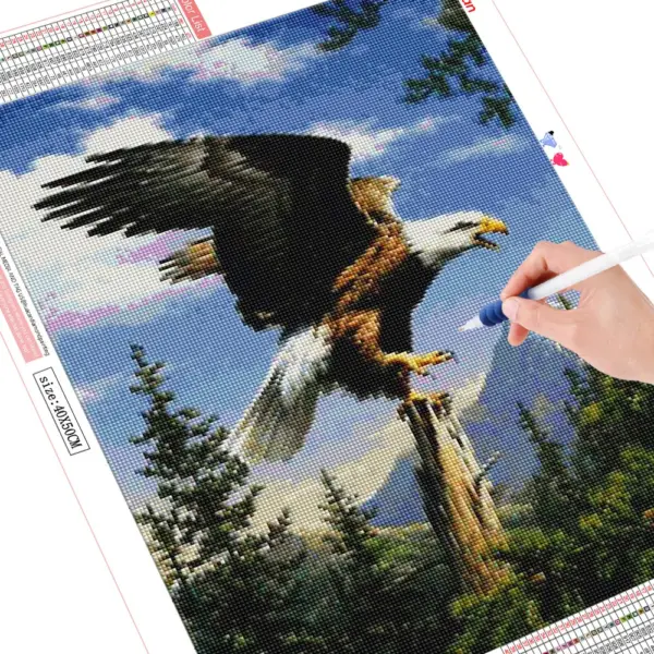 HUACAN Diamond Painting Kit – Soaring Eagle HUACAN Diamond Painting Kit – Soaring Eagle – photo 3