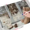HUACAN Christmas Bear & Window Diamond Painting Kit HUACAN Christmas Bear & Window Diamond Painting Kit – photo 4