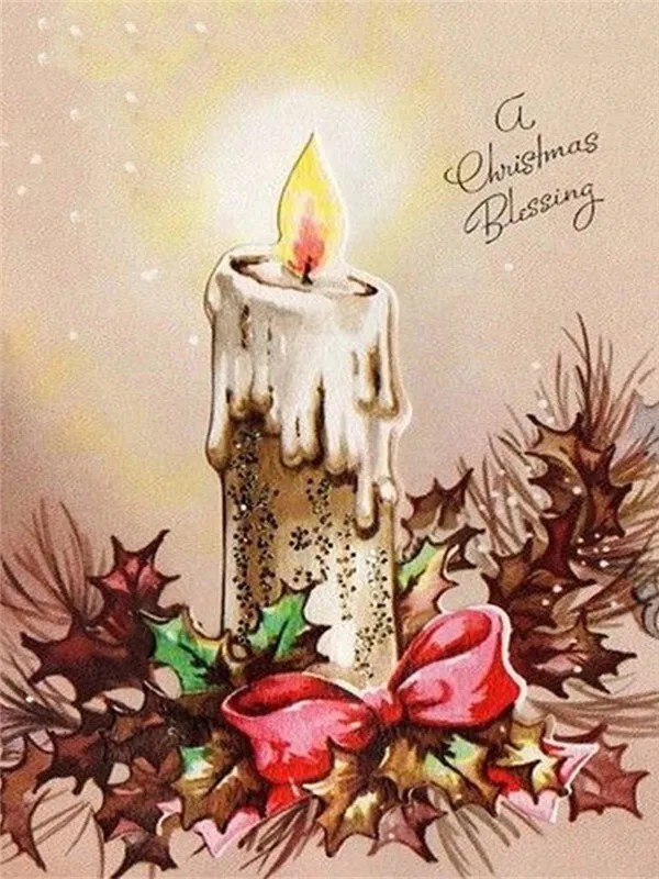 Christmas Blessing Candle