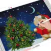 HUACAN Diamond Painting Kit – Christmas Caroling Cat – photo 2