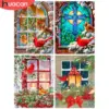 HUACAN Christmas Cardinal Diamond Painting Kit