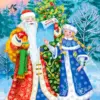 HUACAN Father Frost & Snow Maiden Diamond Painting Kit – photo 2
