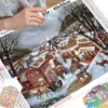 HUACAN Vintage Christmas Village Diamond Painting Kit HUACAN Vintage Christmas Village Diamond Painting Kit – photo 4