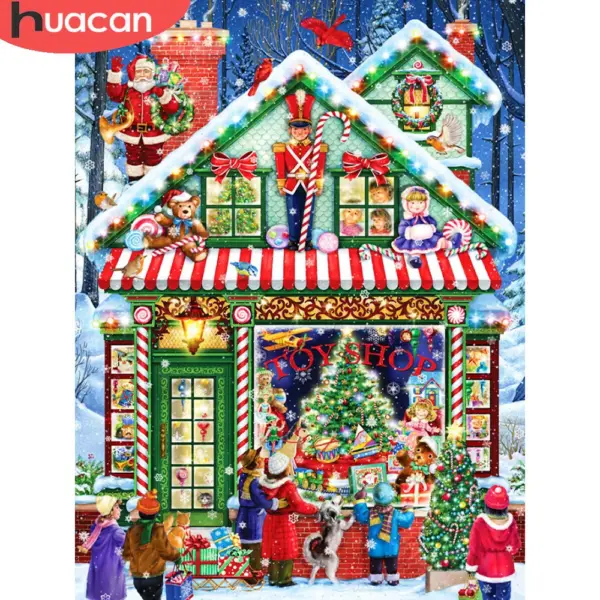 HUACAN Diamond Painting Kit – Christmas Toy Shop