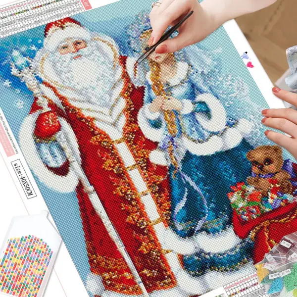 HUACAN Father Frost & Snow Maiden Diamond Painting Kit HUACAN Father Frost & Snow Maiden Diamond Painting Kit – photo 4