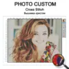 HUACAN Kit de Ponto Cruz com Foto Personalizada – Arte de Parede DIY