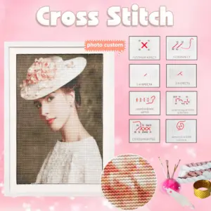 HUACAN Custom Photo Cross Stitch Kit