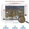HUACAN Vintage Christmas Village Diamond Painting Kit HUACAN Vintage Christmas Village Diamond Painting Kit – photo 3