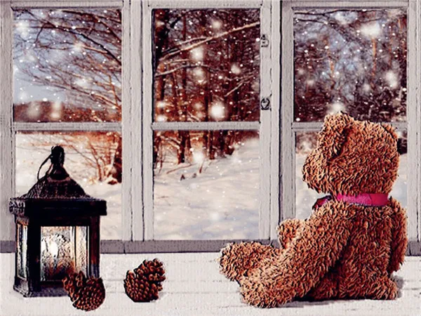 HUACAN Christmas Bear & Window Diamond Painting Kit – photo 2