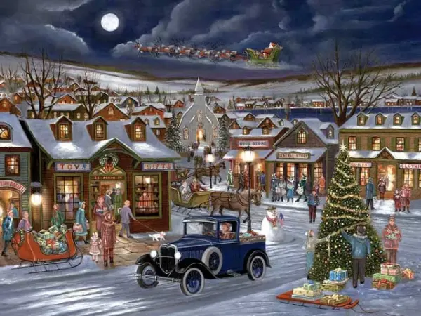 Santa's Sleigh Village