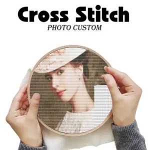HUACAN Personalized Photo Cross Stitch Embroidery Set HUACAN Personalized Photo Cross Stitch Embroidery Set