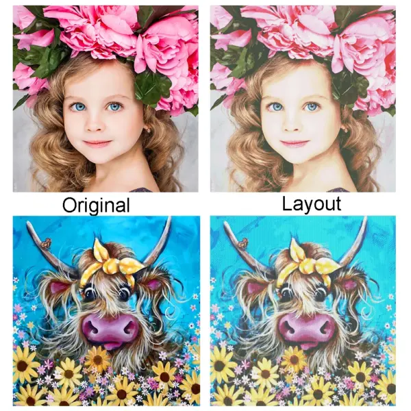 HUACAN Custom Photo Cross Stitch Kit