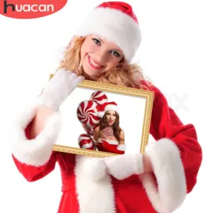 HUACAN Custom Photo Diamond Painting – Christmas Kit