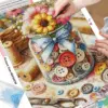 HUACAN Diamond Painting Kit – Buttons in a Jar – photo 4