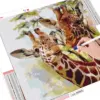 HUACAN Diamond Painting Kit – Giraffe Portraits – photo 3